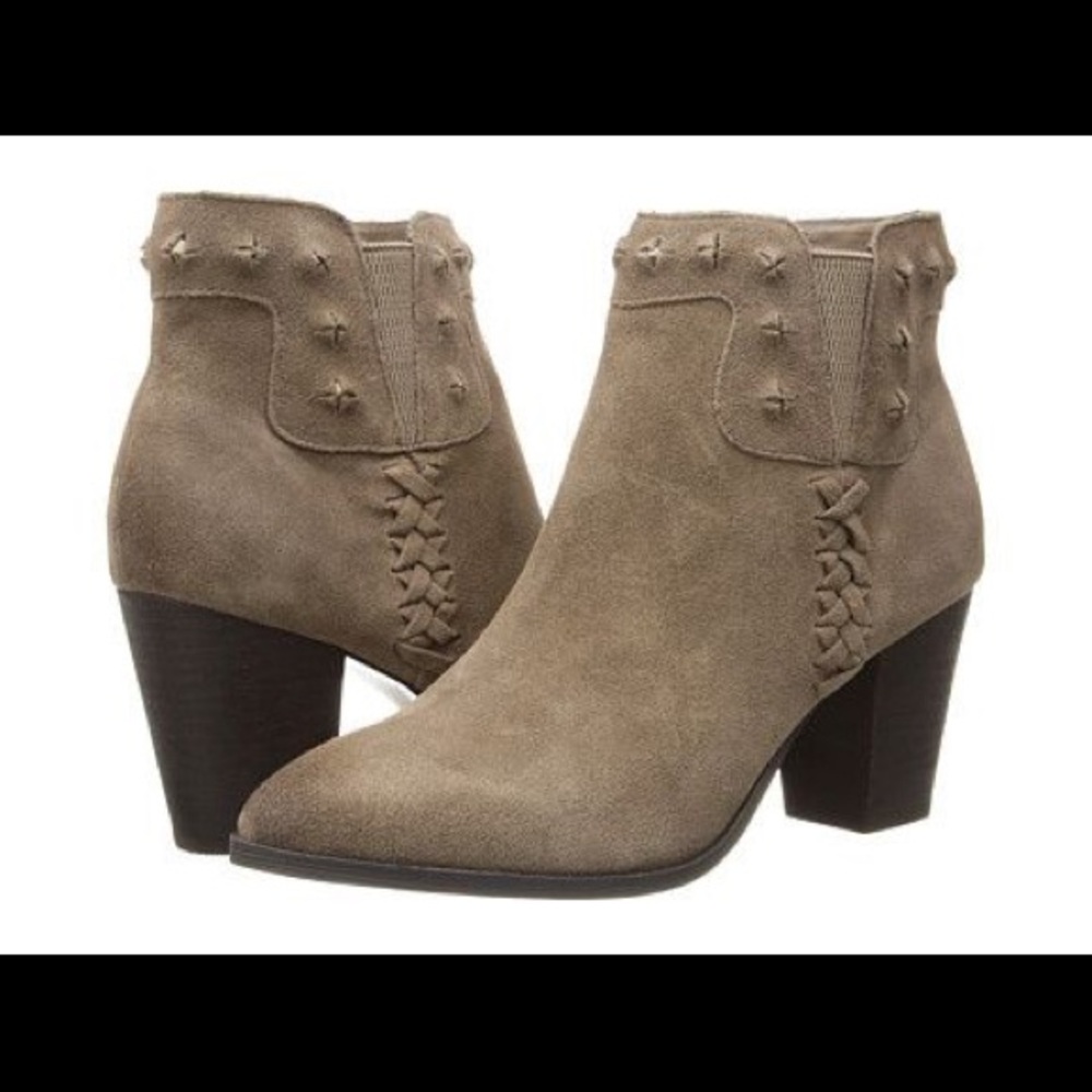 Dolce Vita Tan suede booties - with box!